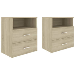 VidaXL 803279 Table de nuit et table de chevet Chêne