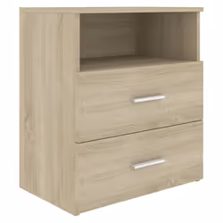 VidaXL 803279 Table de nuit et table de chevet Chêne - Vue supplémentaire 5