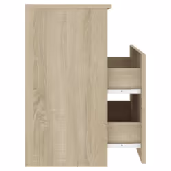 VidaXL 803279 Table de nuit et table de chevet Chêne - Vue supplémentaire 8
