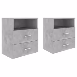 VidaXL 803281, Couleur du béton, Bois, 500 mm, 320 mm, 600 mm, 2 pièce(s)
