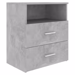 VidaXL 803281 Table de nuit et table de chevet Couleur du béton - Vue supplémentaire 5