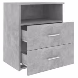 VidaXL 803281 Table de nuit et table de chevet Couleur du béton - Vue supplémentaire 6
