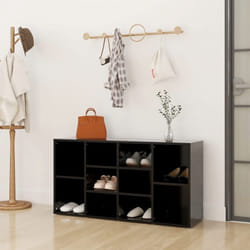 Vidaxl - Banc à chaussures Noir 103x30x54,5 cm Bois d'ingénierie