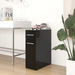 Armoire d'apothicaire Noir 20x45,5x60 cm Bois d'ingénierie Vidaxl
