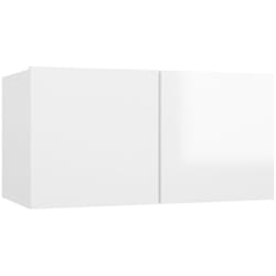 Vidaxl - Meuble tv suspendu Blanc brillant 60x30x30 cm