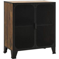 Vidaxl - Armoire de rangement Marron rustique 72x36x82 cm Métal et mdf