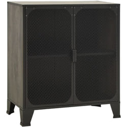 Vidaxl - Armoire de rangement Gris 72x36x82 cm Métal et mdf
