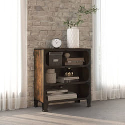Armoire de rangement Marron rustique 72x36x82 cm Métal et mdf Vidaxl