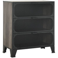 Armoire de rangement Gris 72x36x82 cm Métal et mdf Vidaxl