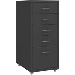 Classeur mobile Anthracite 28x41x69 cm Métal Vidaxl