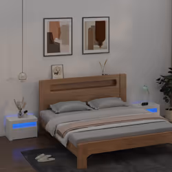 VidaXL 3080734 Table de nuit et table de chevet Blanc