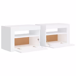 VidaXL 3080734 Table de nuit et table de chevet Blanc - Vue supplémentaire 4
