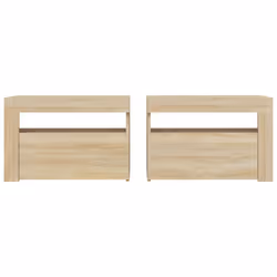 VidaXL 3080737 Table de nuit et table de chevet Chêne - Vue supplémentaire 4