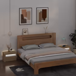 VidaXL 3080737 Table de nuit et table de chevet Chêne - Vue supplémentaire 8