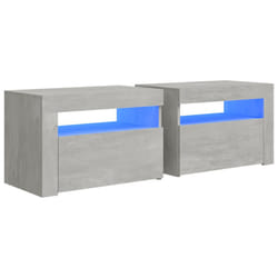 VidaXL 3080738 Table de nuit et table de chevet Couleur du béton
