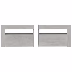 VidaXL 3080738 Table de nuit et table de chevet Couleur du béton - Vue supplémentaire 4
