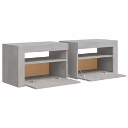 VidaXL 3080738 Table de nuit et table de chevet Couleur du béton - Vue supplémentaire 5
