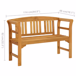VidaXL 316497 banc de jardin Bois d'acacia - Vue supplémentaire 6