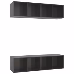 VidaXL 3079789, Gris, Bois, Bois, 370 mm, 370 mm, 1425 mm