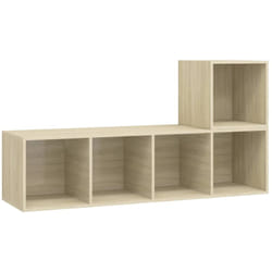 Vidaxl - Ensemble de meubles tv 2 pcs Chêne sonoma Bois d'ingénierie