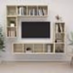 vidaXL Ensemble de meubles TV 4 pcs Chêne sonoma Bois d'ingénierie - TU