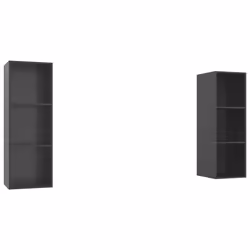 VidaXL 3079861, Gris, Bois, Bois, 370 mm, 370 mm, 1070 mm