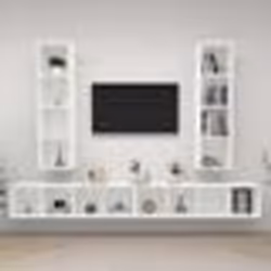 vidaXL Meubles TV muraux 4 pcs Blanc Bois d'ingénierie - TU