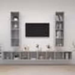 vidaXL Meubles TV muraux 4 pcs Gris béton Bois d'ingénierie - TU