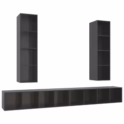 VidaXL 3079897, Gris, Bois, Bois, 370 mm, 370 mm, 1425 mm