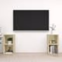 vidaXL Meubles TV 2 pcs Chêne sonoma 72x35x36,5 cm Bois d'ingénierie