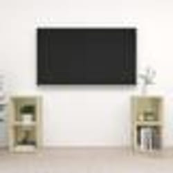 vidaXL Meubles TV 2 pcs Chêne sonoma 72x35x36,5 cm Bois d'ingénierie