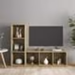 vidaXL Meubles TV 2 pcs Chêne sonoma 107x35x37 cm Bois d'ingénierie - TU