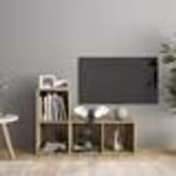 vidaXL Meubles TV 2 pcs Chêne sonoma 72x35x36,5 cm Bois d'ingénierie - TU