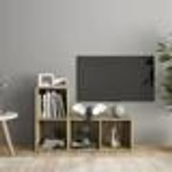 vidaXL Meubles TV 2 pcs Chêne sonoma 72x35x36,5 cm Bois d'ingénierie - TU