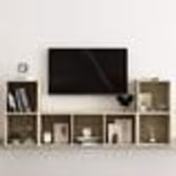 vidaXL Ensemble de meubles TV 3 pcs Chêne sonoma Bois d'ingénierie - TU