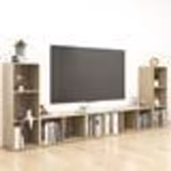 vidaXL Meubles TV 4 pcs Chêne sonoma 107x35x37 cm Bois d'ingénierie - TU