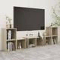 vidaXL Ensemble de meubles TV 6 pcs Chêne sonoma Bois d'ingénierie - TU