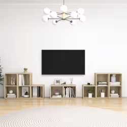 Cet ensemble de meuble TV classique est certainement conçu pour être un point de mire de votre pièce avec un design tendance ...