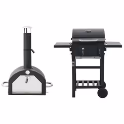 Ce four à pizza d'extérieur 3-en-1 polyvalent est excellent pour griller, griller à fumée et cuire des pizzas sur pierre, ce  ...