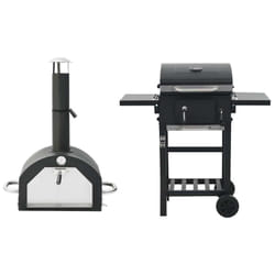 Vidaxl - Four à pizza et barbecue d extérieur 3 en 1 Noir