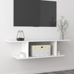 Vidaxl - Meuble tv mural Blanc 103x30x26,5 cm