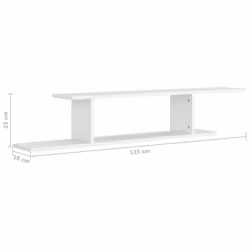 VidaXL 806989 étagères Bois Blanc - Vue supplémentaire 4