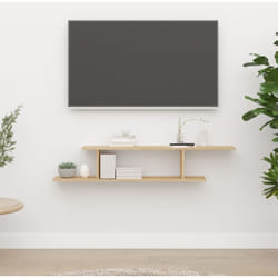 Vidaxl - tagère tv murale Chêne Sonoma 125x18x23 cm Bois d'ingénierie