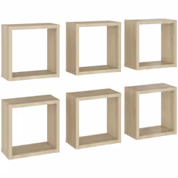 Cet ensemble d'étagères murales en forme de cube avec le design pratique est destiné à être le point de mire de votre salon,  ...