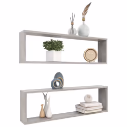 VidaXL 807010 étagères Bois Gris - Vue supplémentaire 3