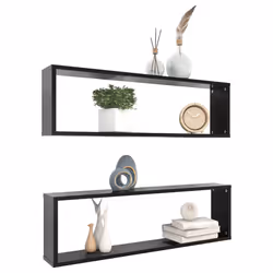 VidaXL 807082 étagères Bois Noir