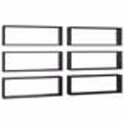 vidaXL Étagères cube murales 6 pcs Noir 80x15x26,5cm bois d'ingénierie