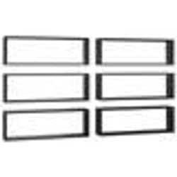 vidaXL Étagères cube murales 6 pcs Noir 80x15x26,5cm bois d'ingénierie