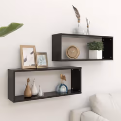 Description générale Ce set d’étagères murales n'est pas seulement décoratif, il est aussi idéal pour le rangement de divers ...