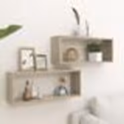 vidaXL Étagères murales cube 2 pcs Chêne sonoma Bois d’ingénierie